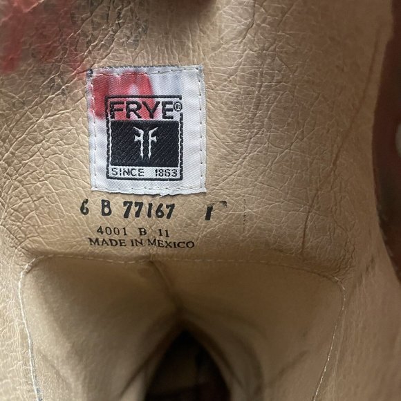 Frye Melissa Tab Red Brown Leather Tall Knee High Riding Boots Women's 6 - Picture 8 of 8